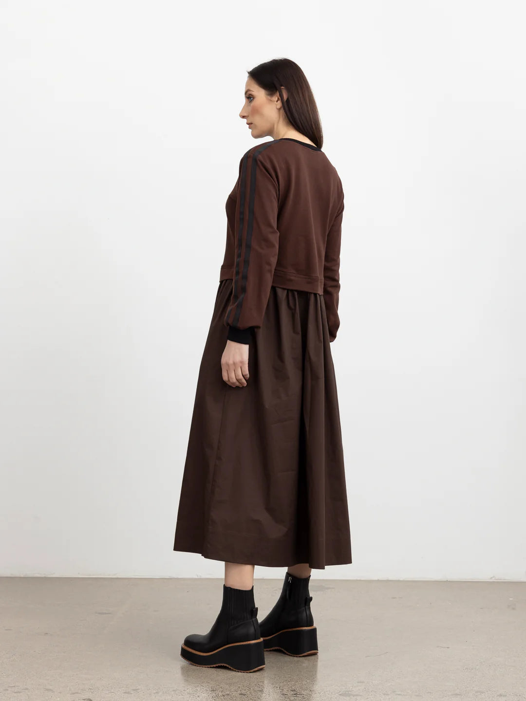 Frost Noir Dress | Brown | XLab