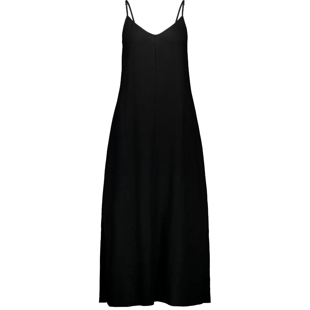 Gina Slip Dress | Black | Moke