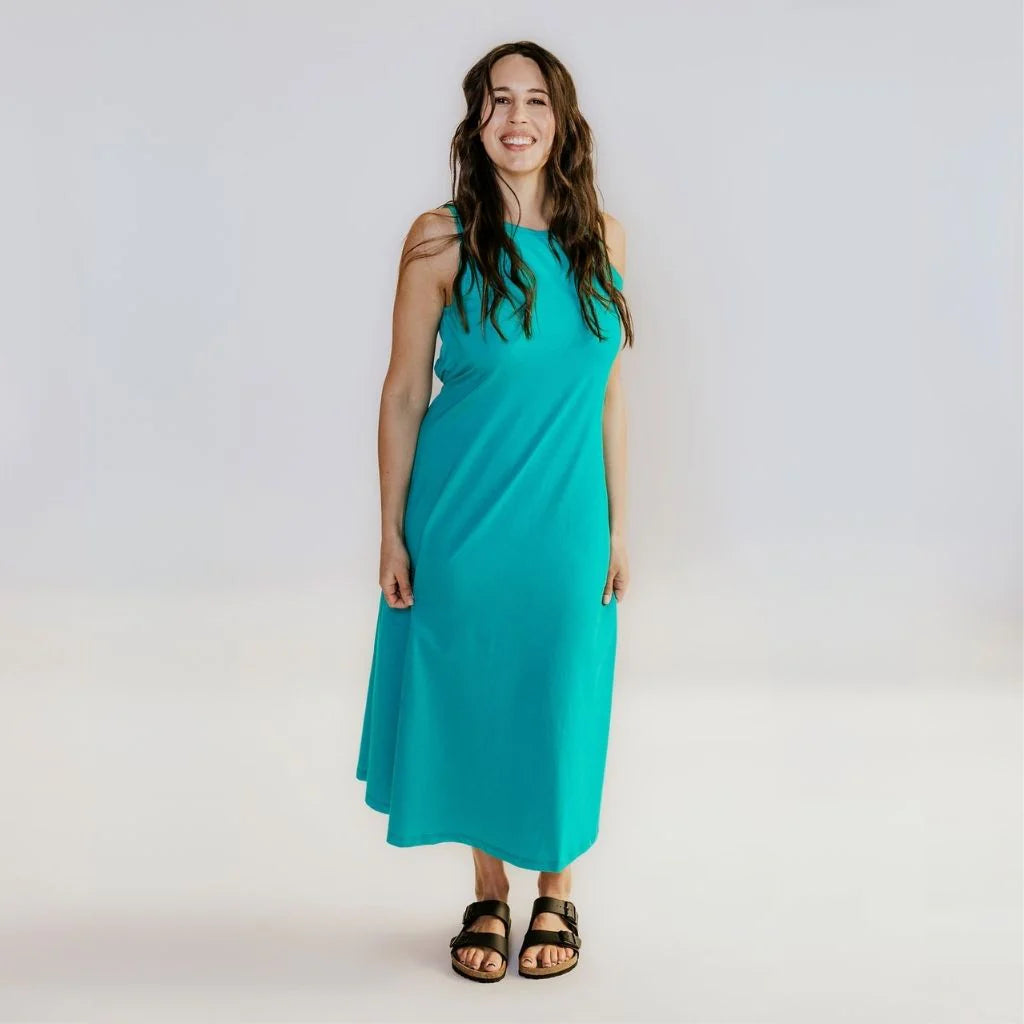 Gussie Tank Dress | Green | Moke