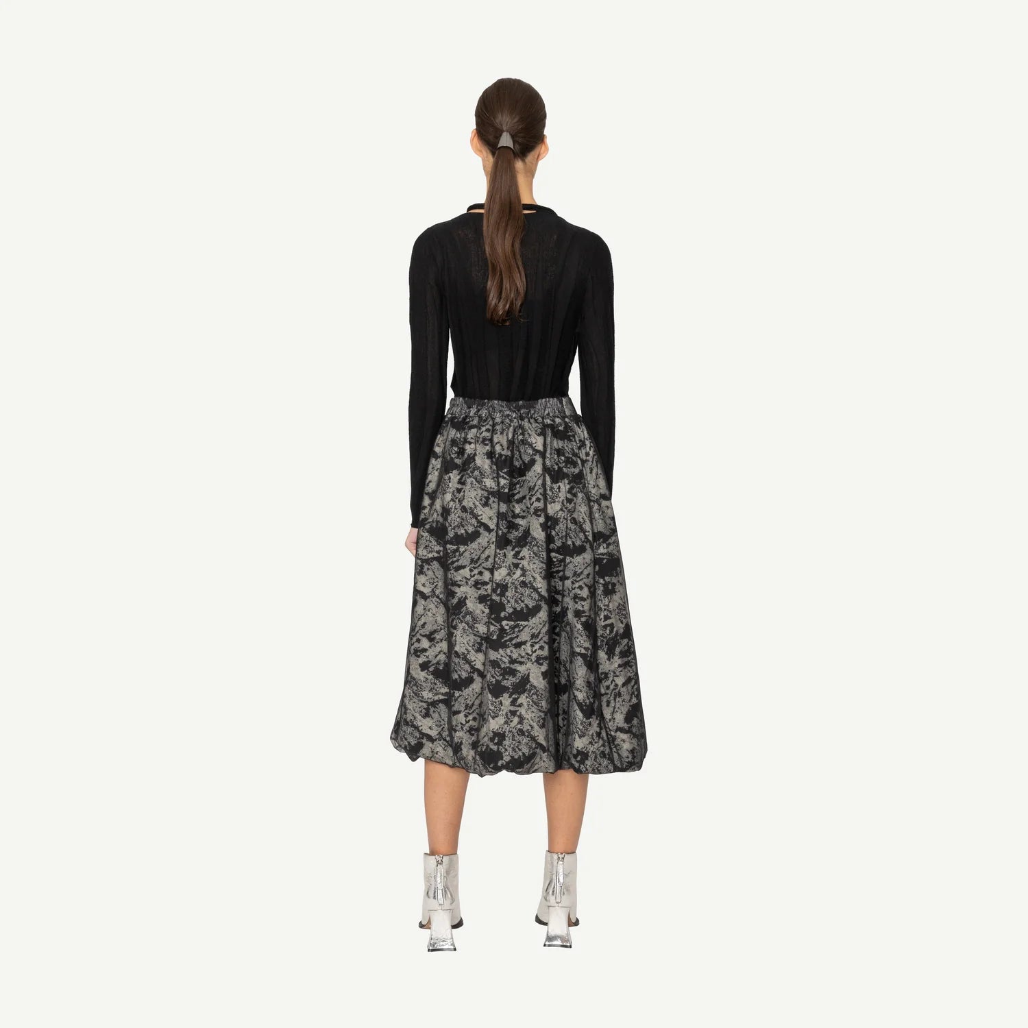 Sian Skirt | Fragment Print | Bone & Arrow