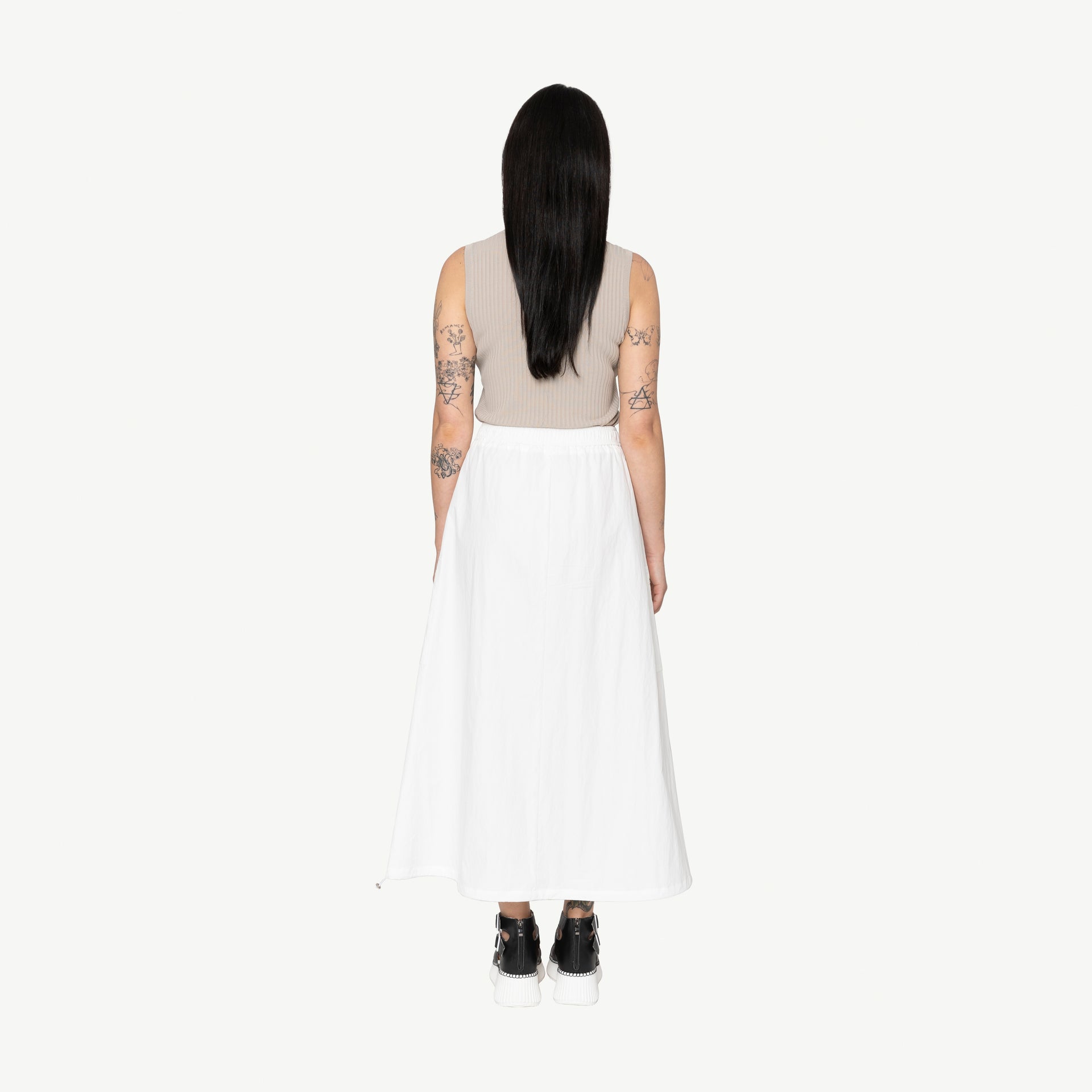 Staro Skirt | White | Bone & Arrow