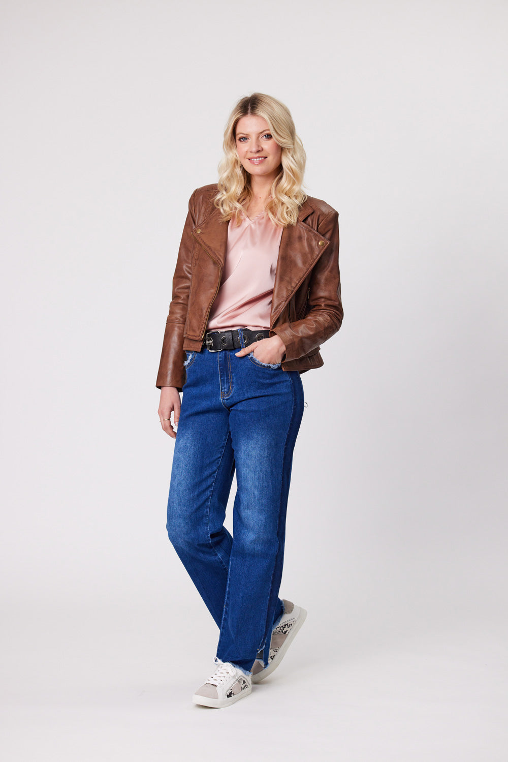 Blaire Leather Jacket | Lemontree
