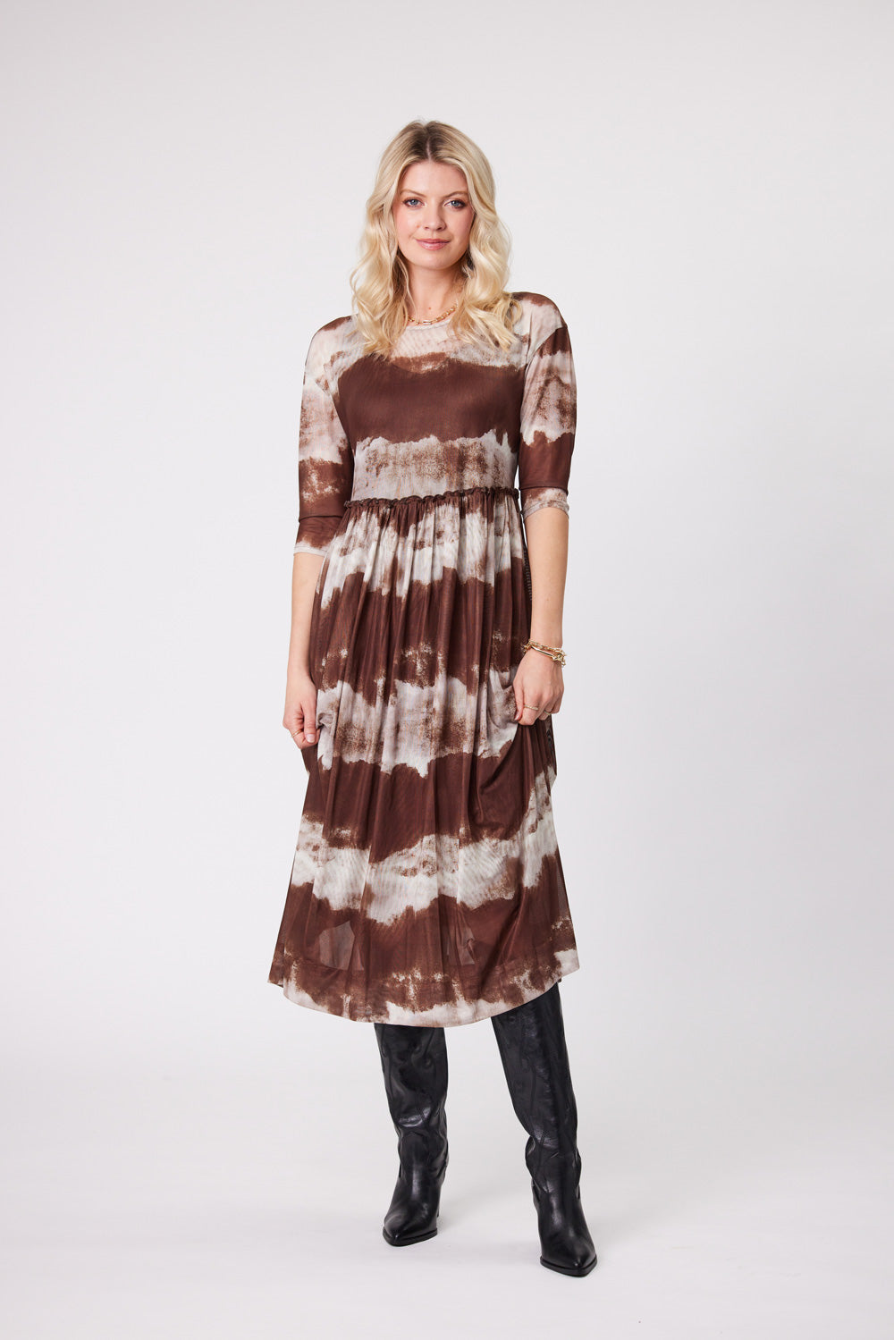 Sarai Dress | Clouds | Lemontree