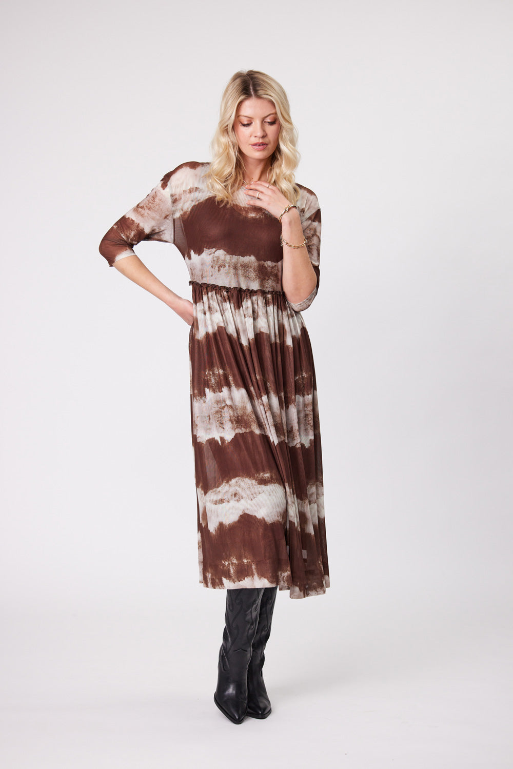 Sarai Dress | Clouds | Lemontree