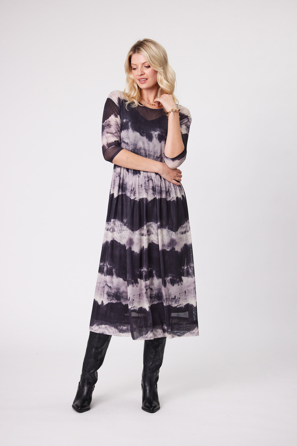 Sarai Dress | Clouds | Lemontree