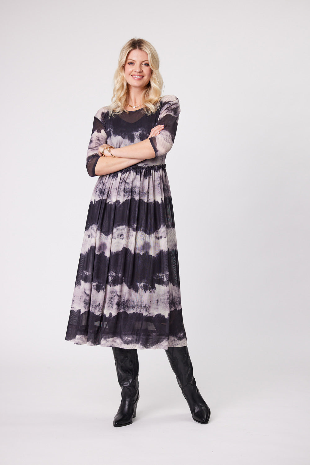 Sarai Dress | Clouds | Lemontree