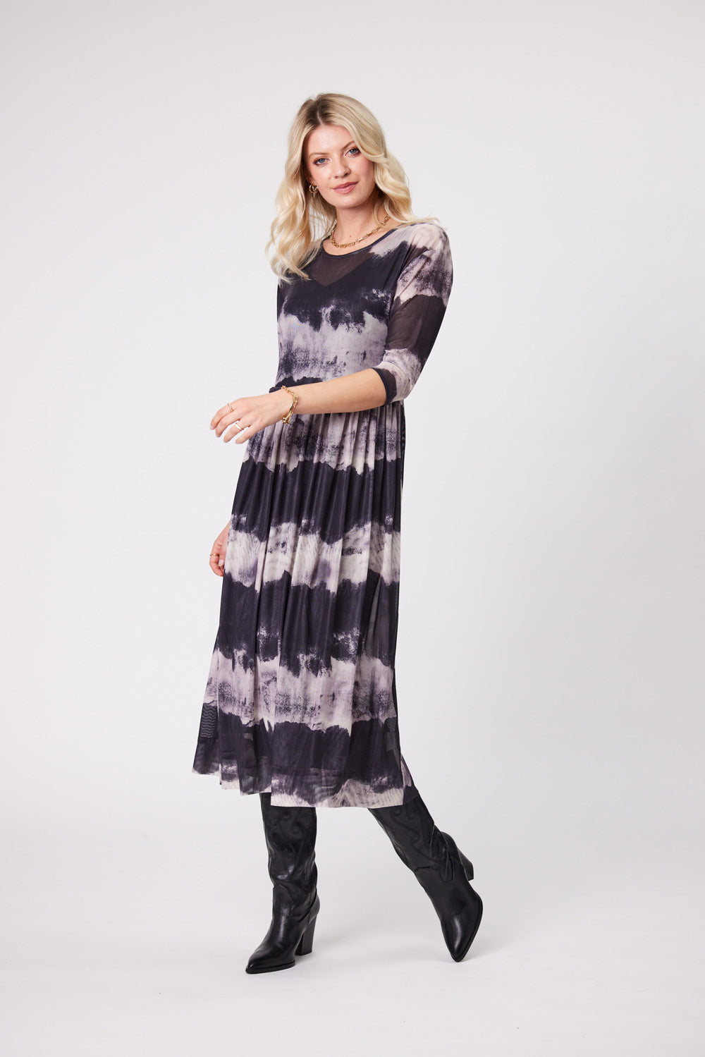 Sarai Dress | Clouds | Lemontree