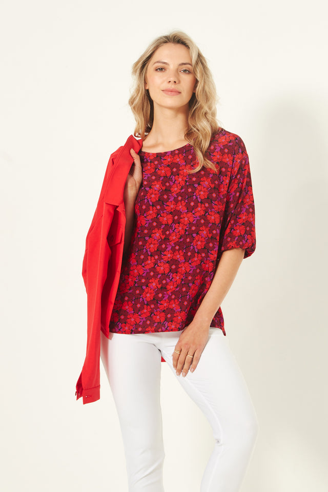 Sybil Top | Floral | Lemontree