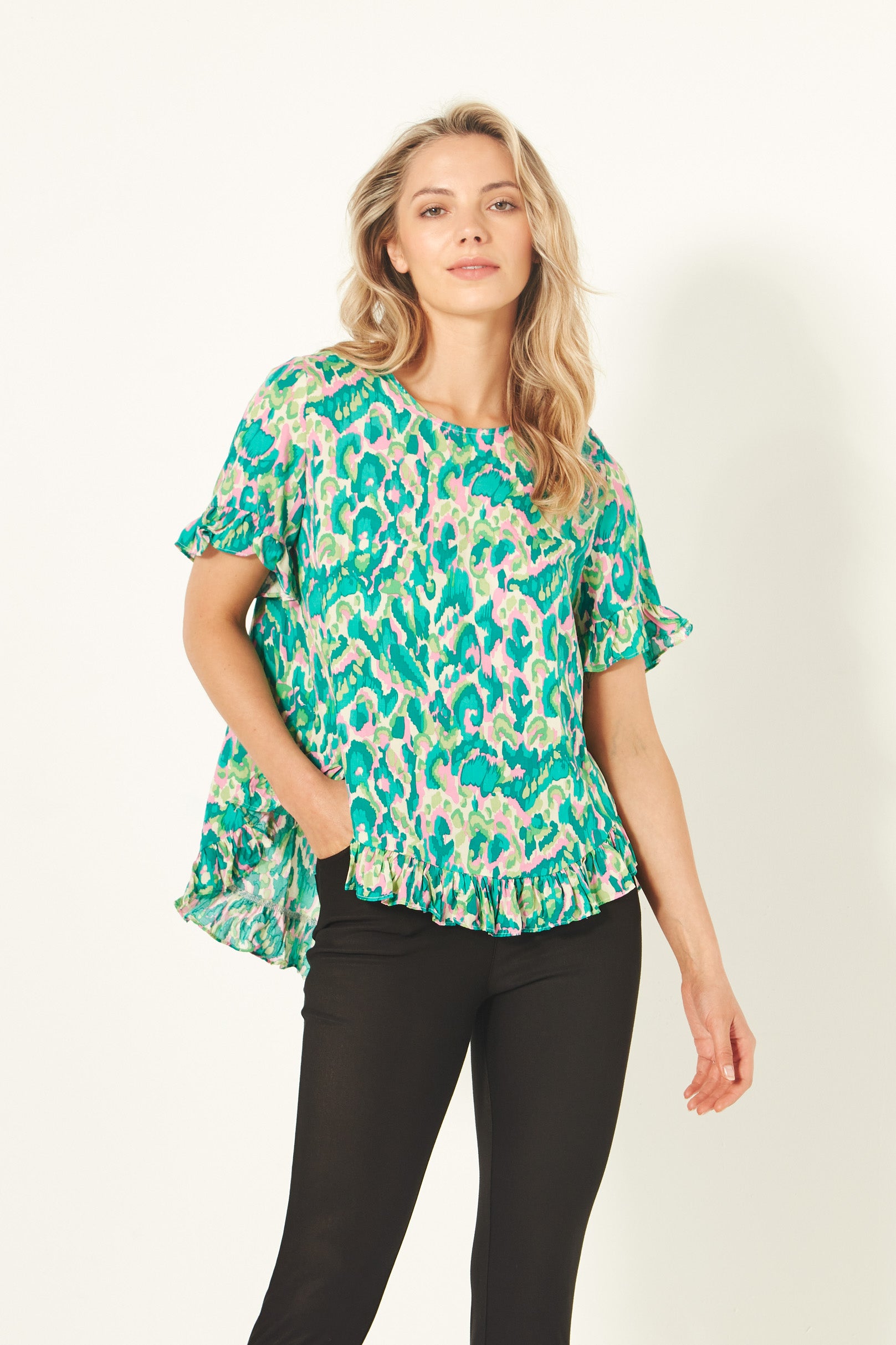 Madalaine Top | Teal | Lemontree