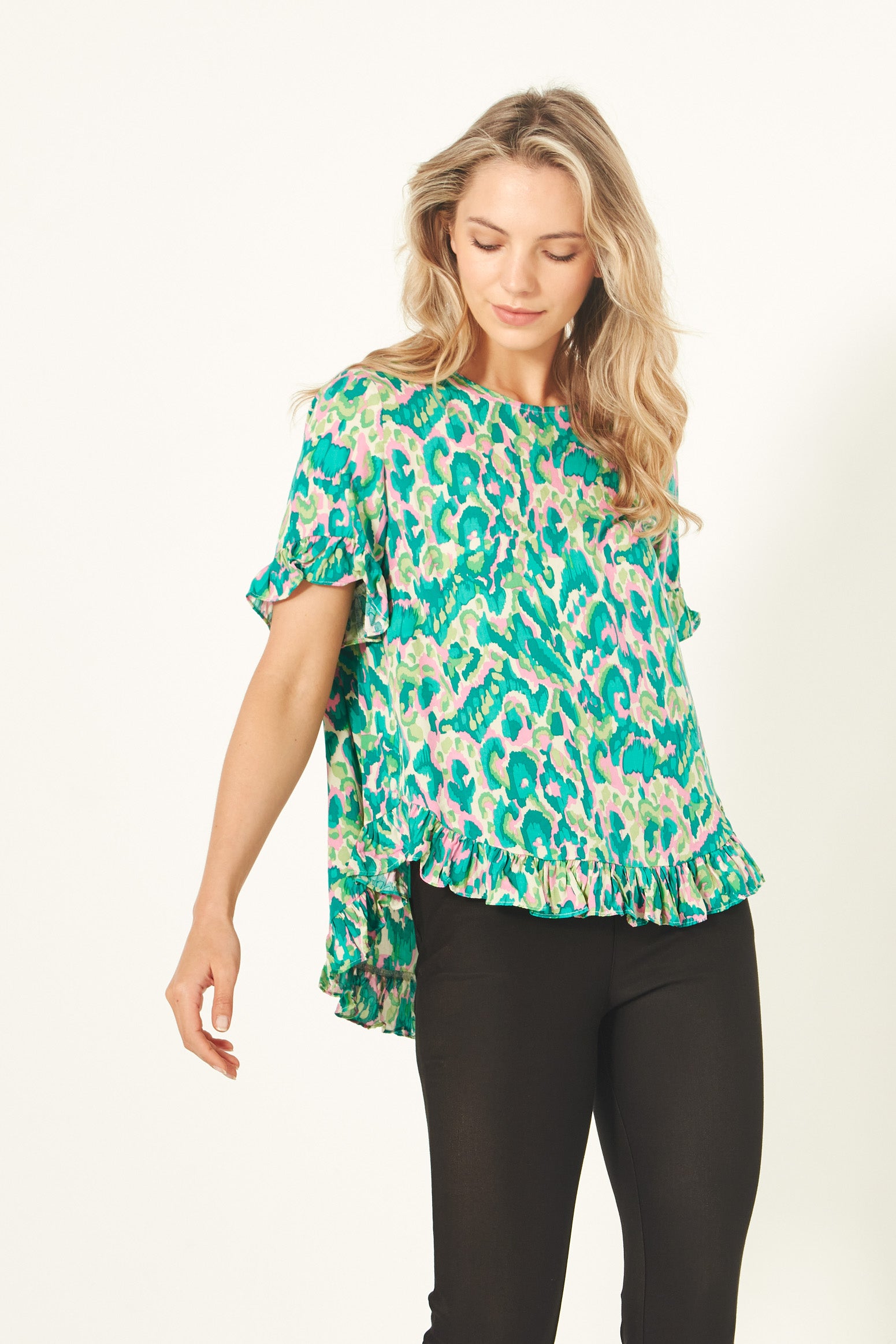 Madalaine Top | Teal | Lemontree