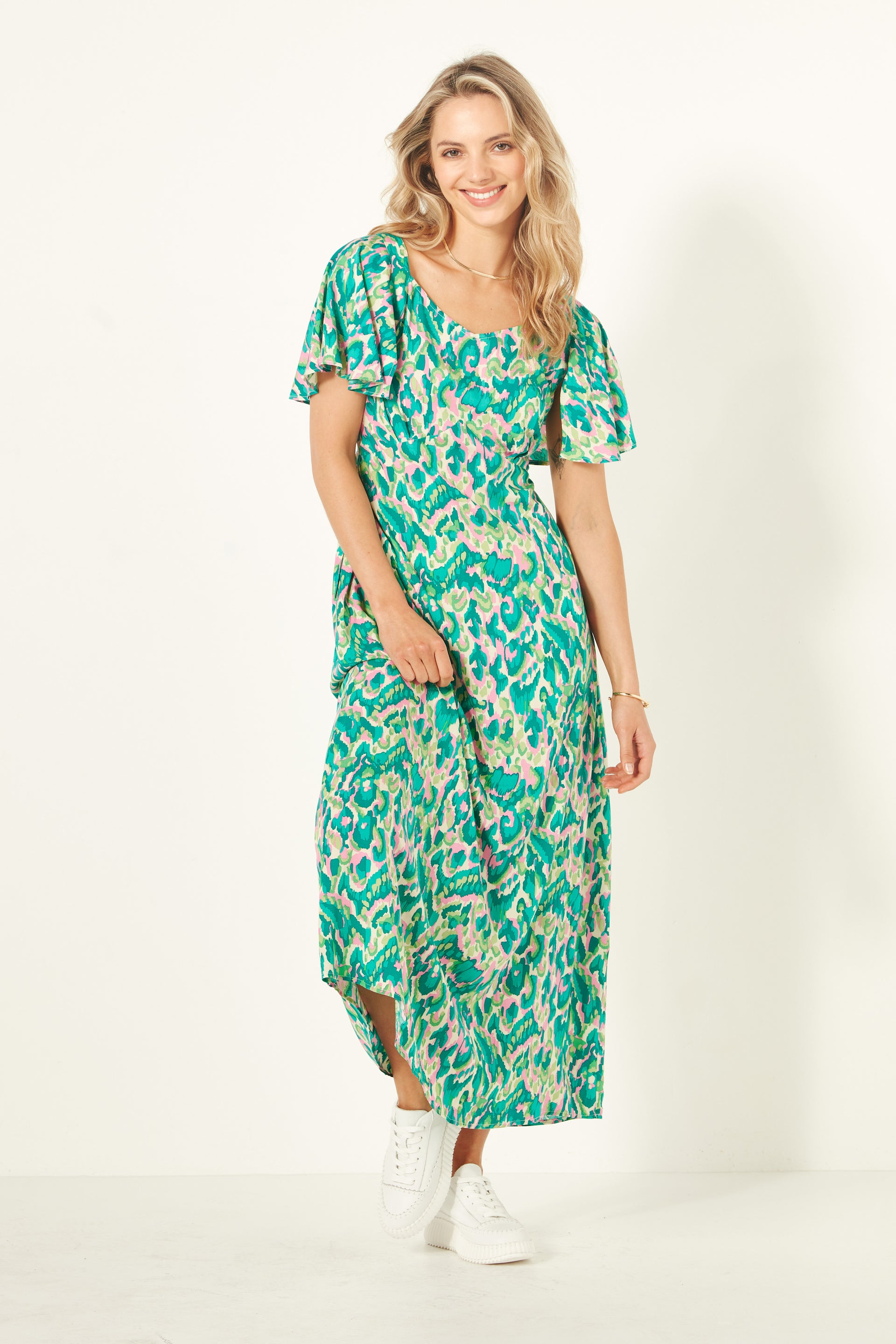 Sylvia Dress | Teal | Lemontree