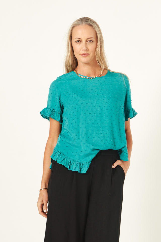 Madelaine Top | Teal | Lemontree