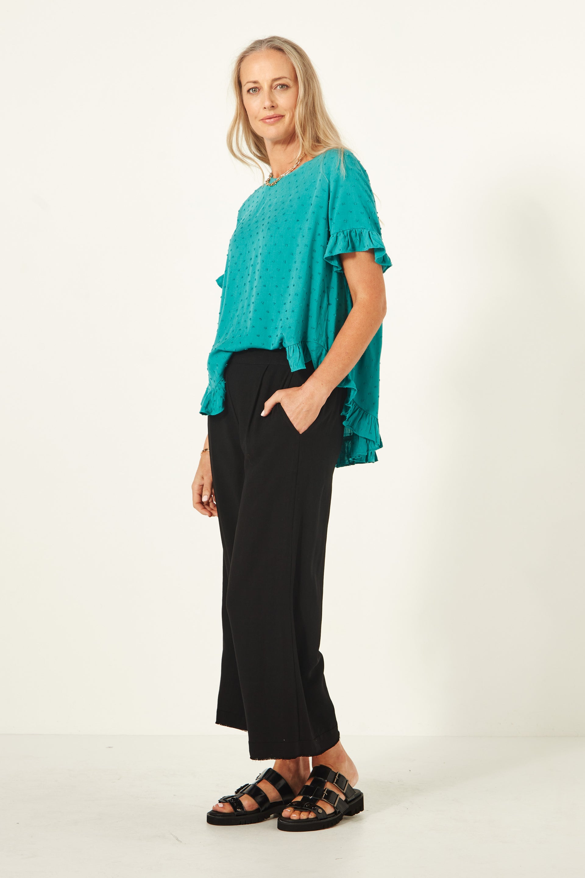 Madelaine Top | Teal | Lemontree