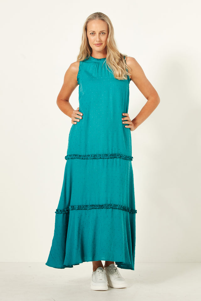 Belen Dress | Teal | Lemontree