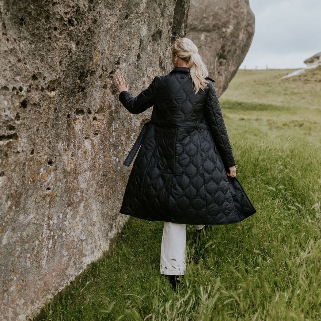 Lissy Quilt Coat | Black | Moke