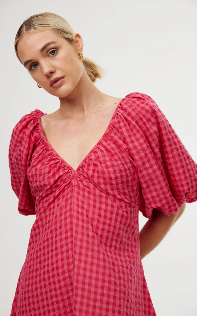 Mimi Dress | Rosas Gingham | Kinney