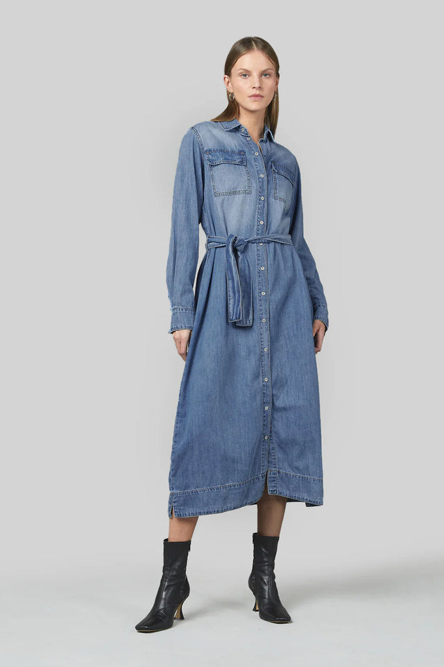 Naia Dress | Denim | Dricoper