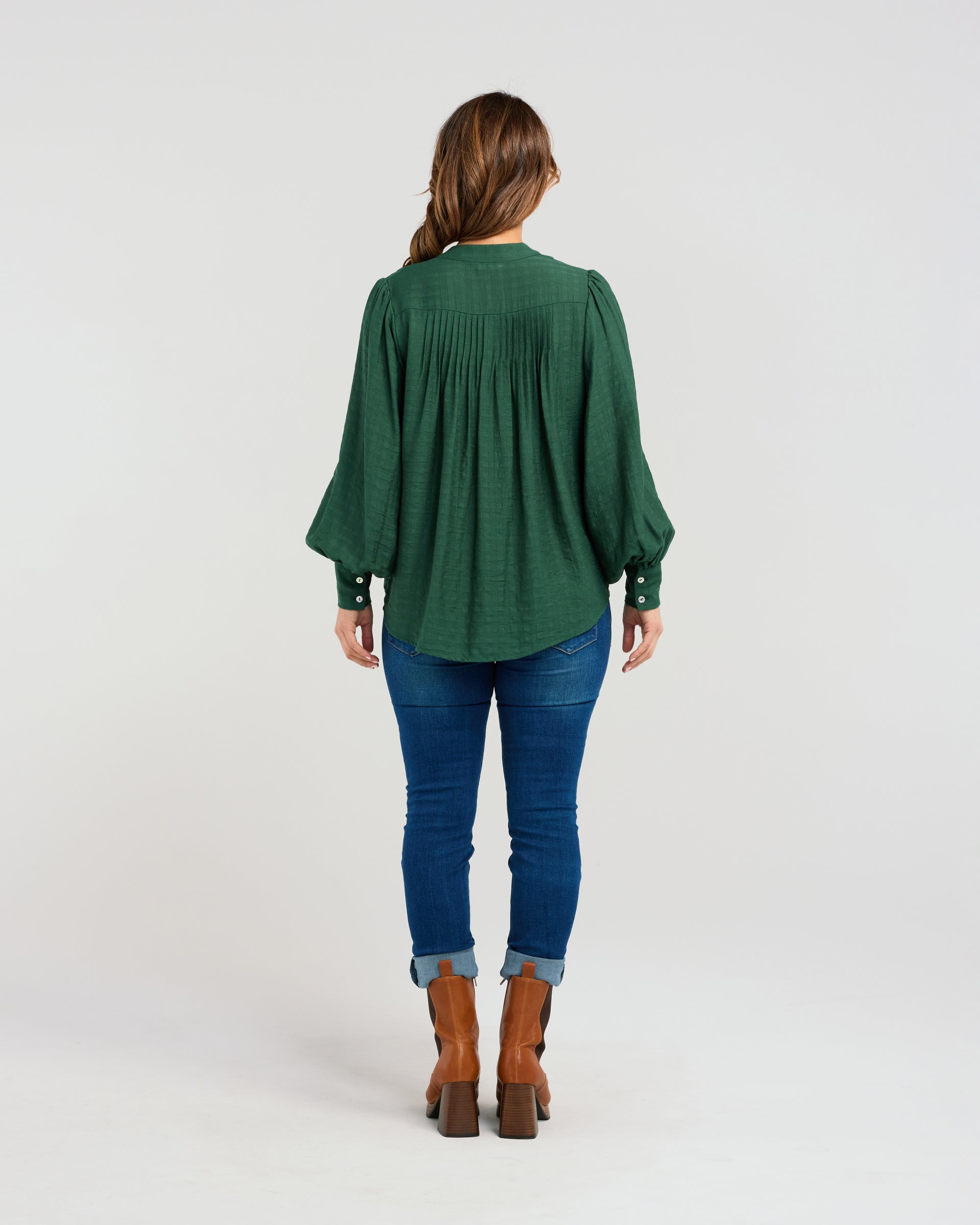 Gylnda Blouse | Forest Green | Seduce