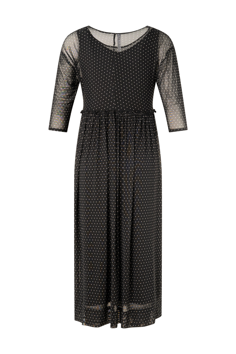 Sarai Dress | Black & Polka | Lemontree