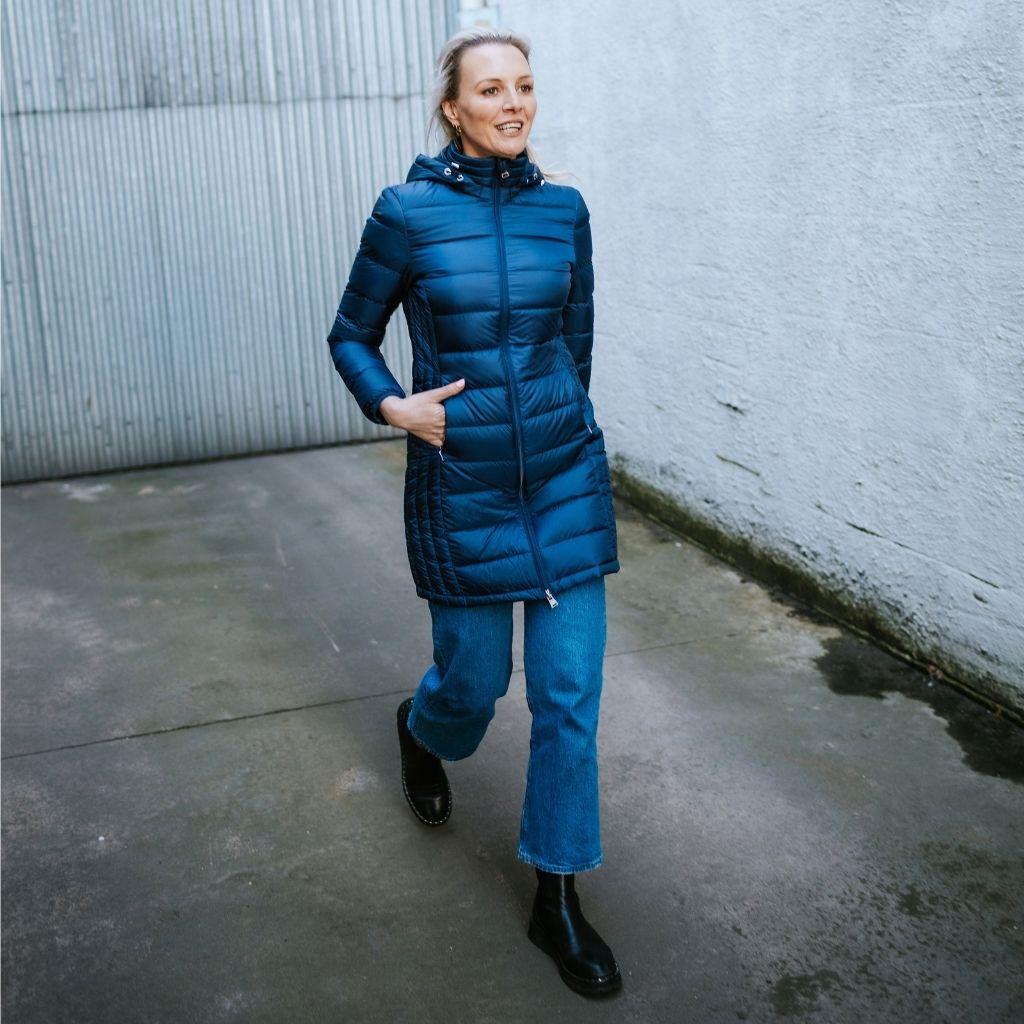 Sarah 90/10 Packable Coat | Moonlight | Moke