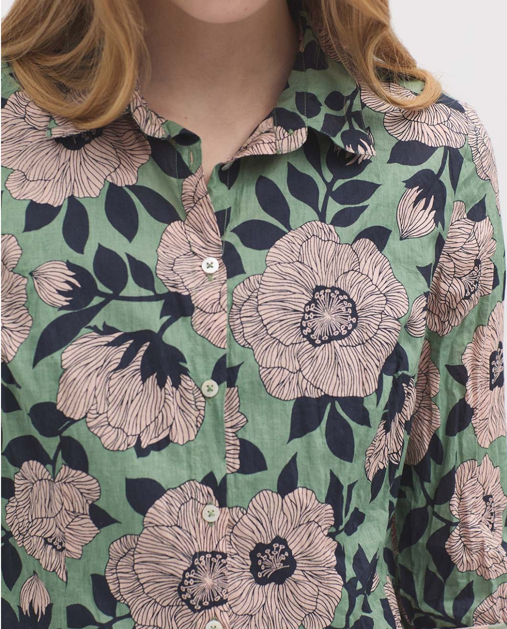 Camelia Shirt | Sage Green | Nice Things