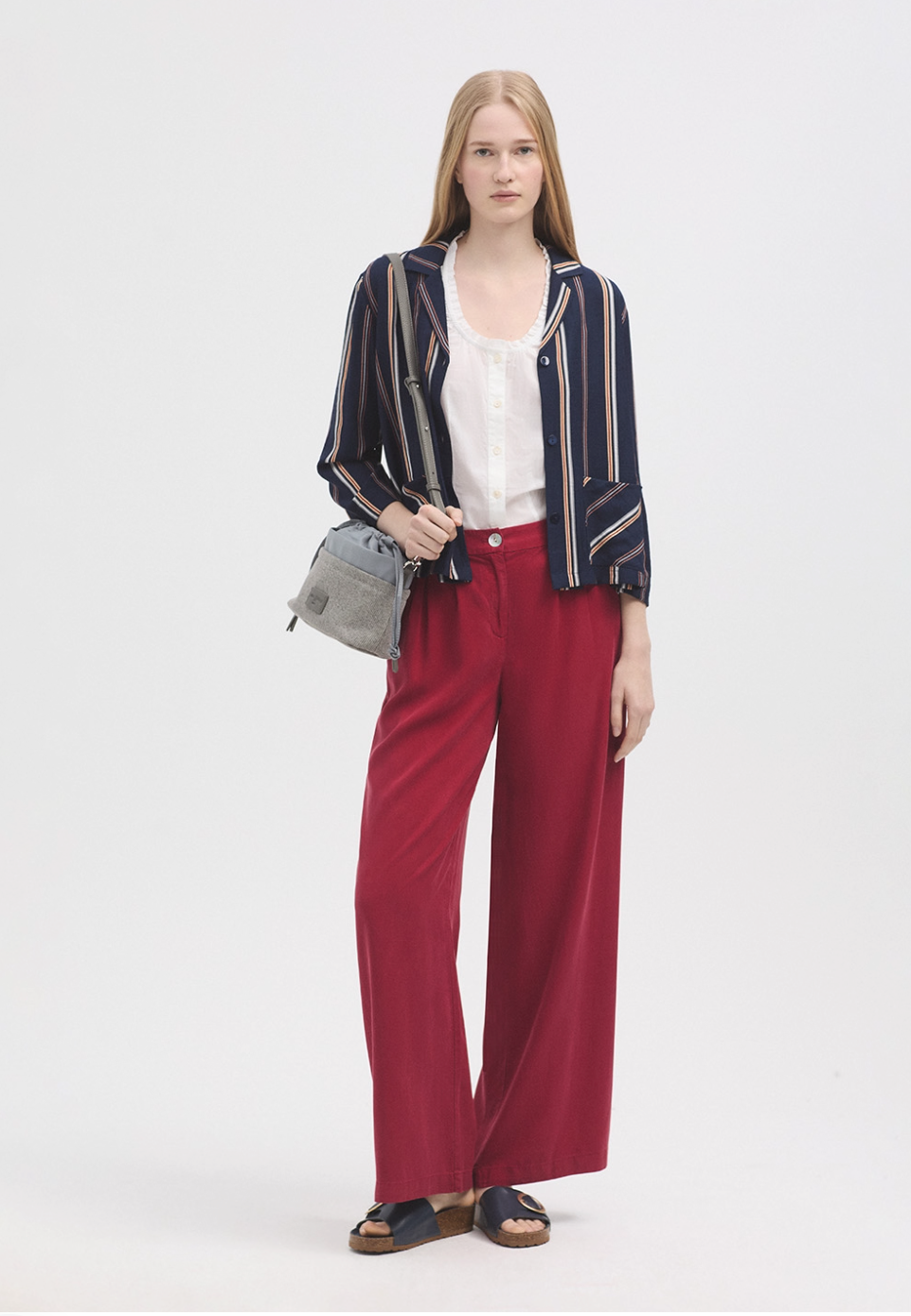Tiny Stripes Blazer | Navy | Nice Things