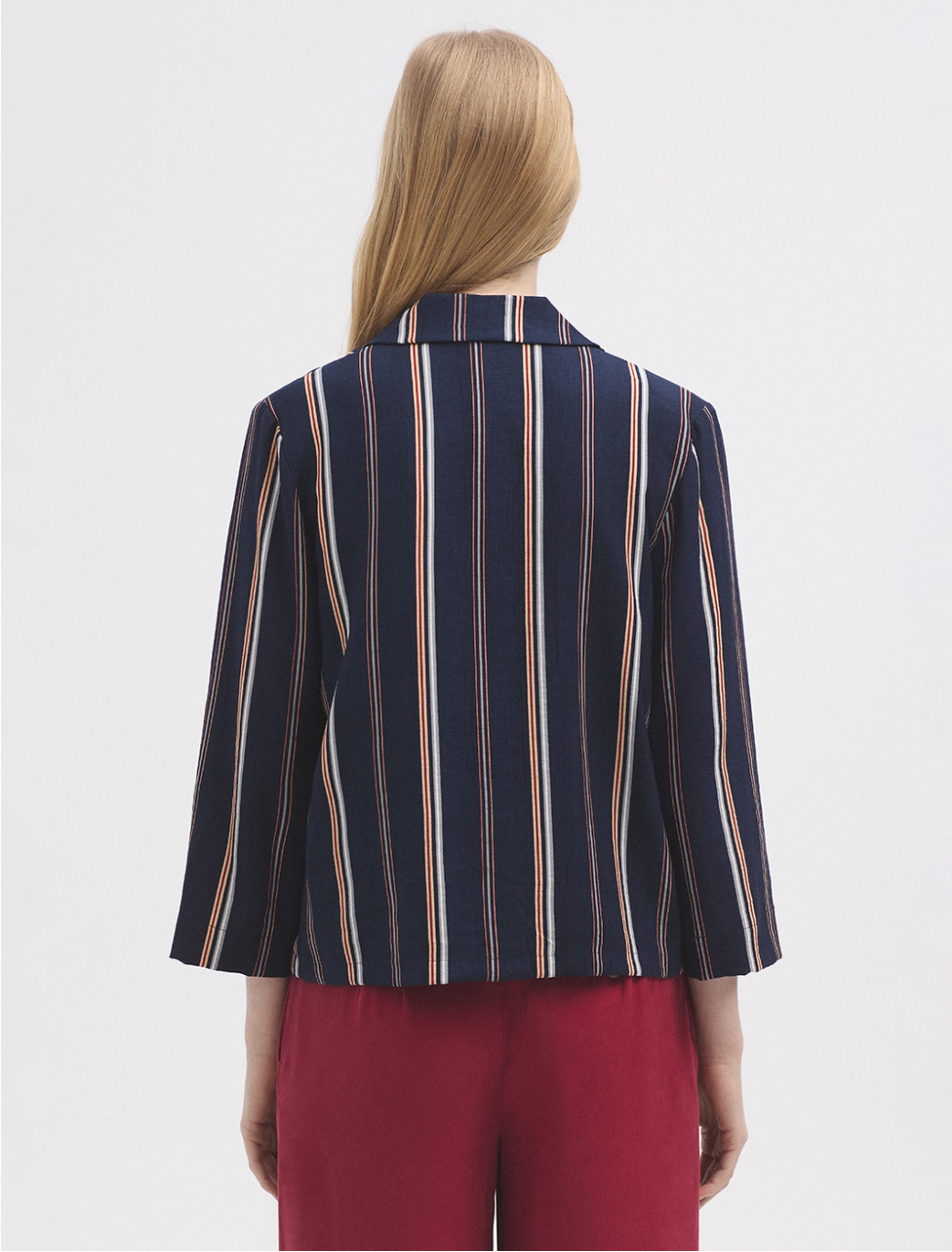 Tiny Stripes Blazer | Navy | Nice Things