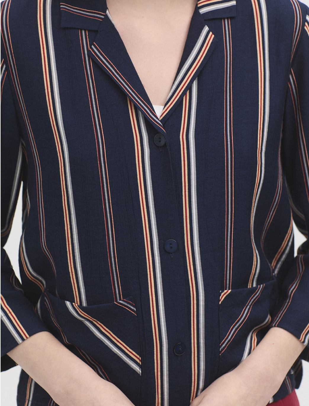 Tiny Stripes Blazer | Navy | Nice Things