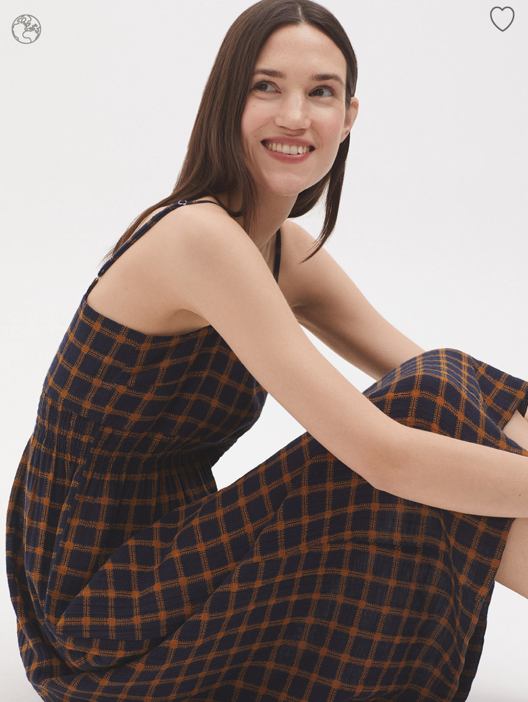 Garden Check Strappy Dress | Nice Things