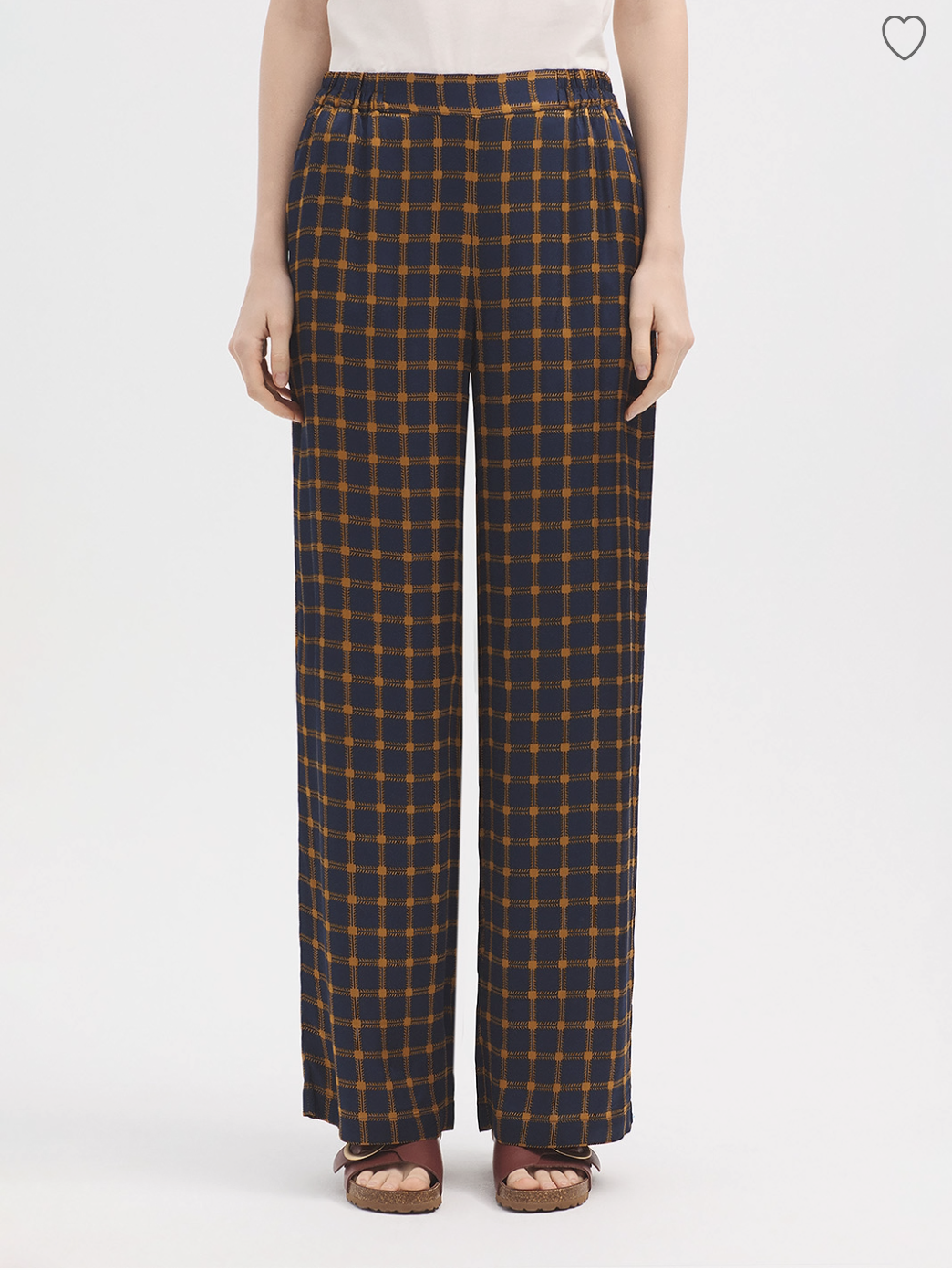 Garden Check Trouser | Navy | Nice Things