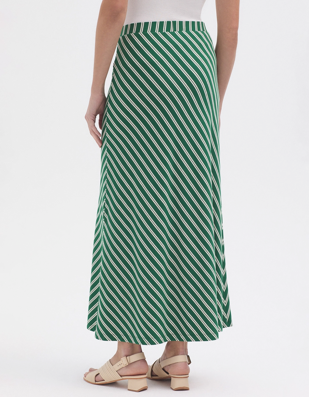 Striped Skirt | Green | Nice Things