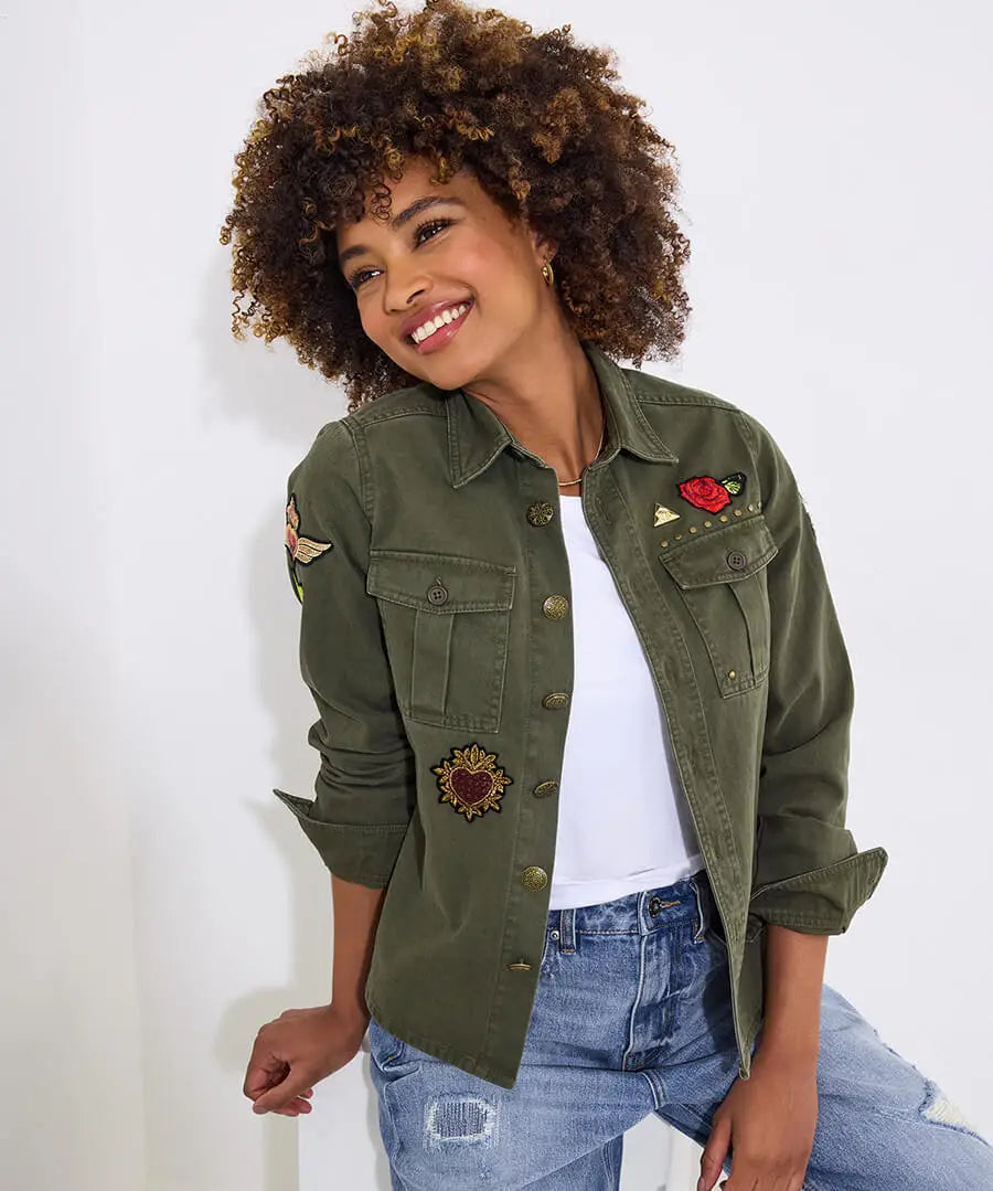 Astrid Badged Cotton Shirt | Joe Browns