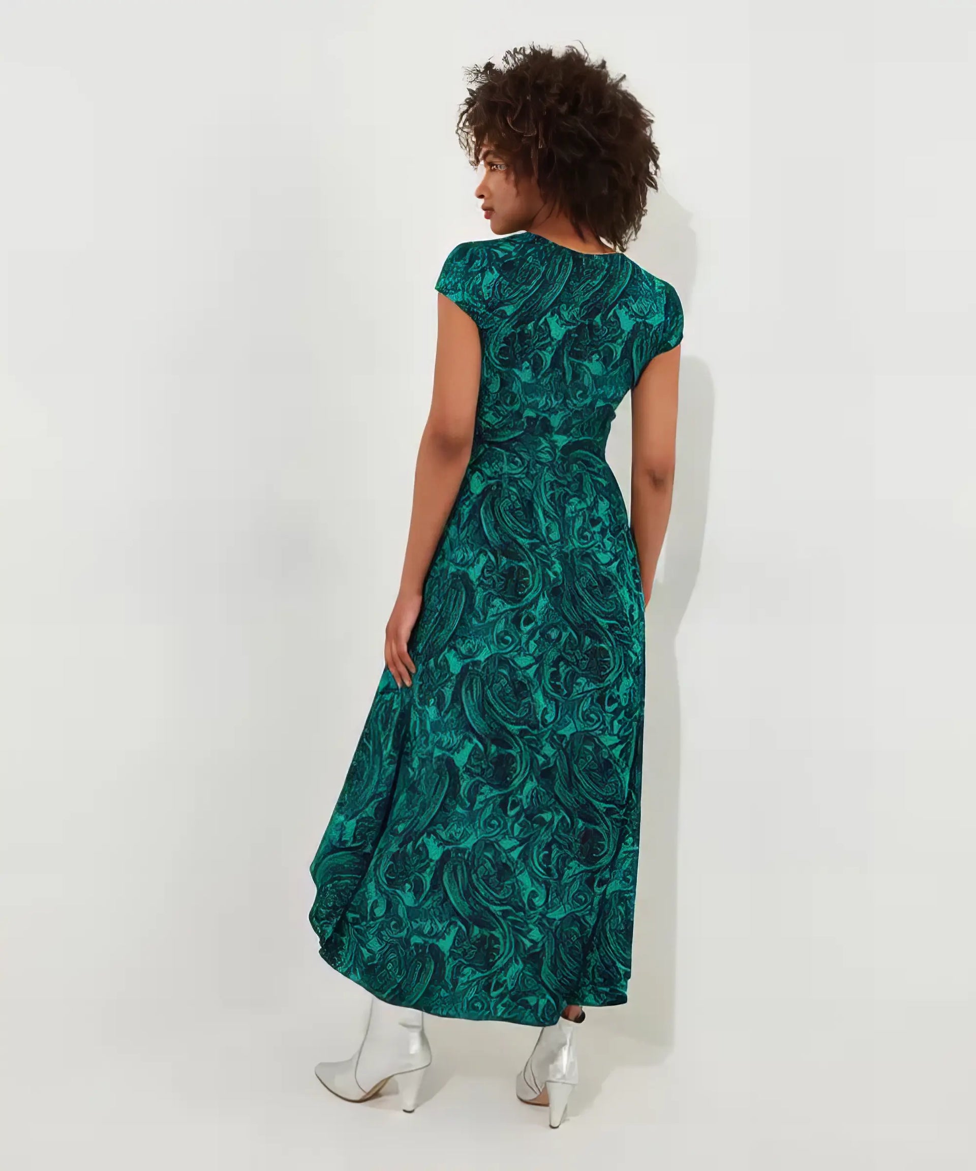 Perfect Paisley Dress | Green | Joe Browns