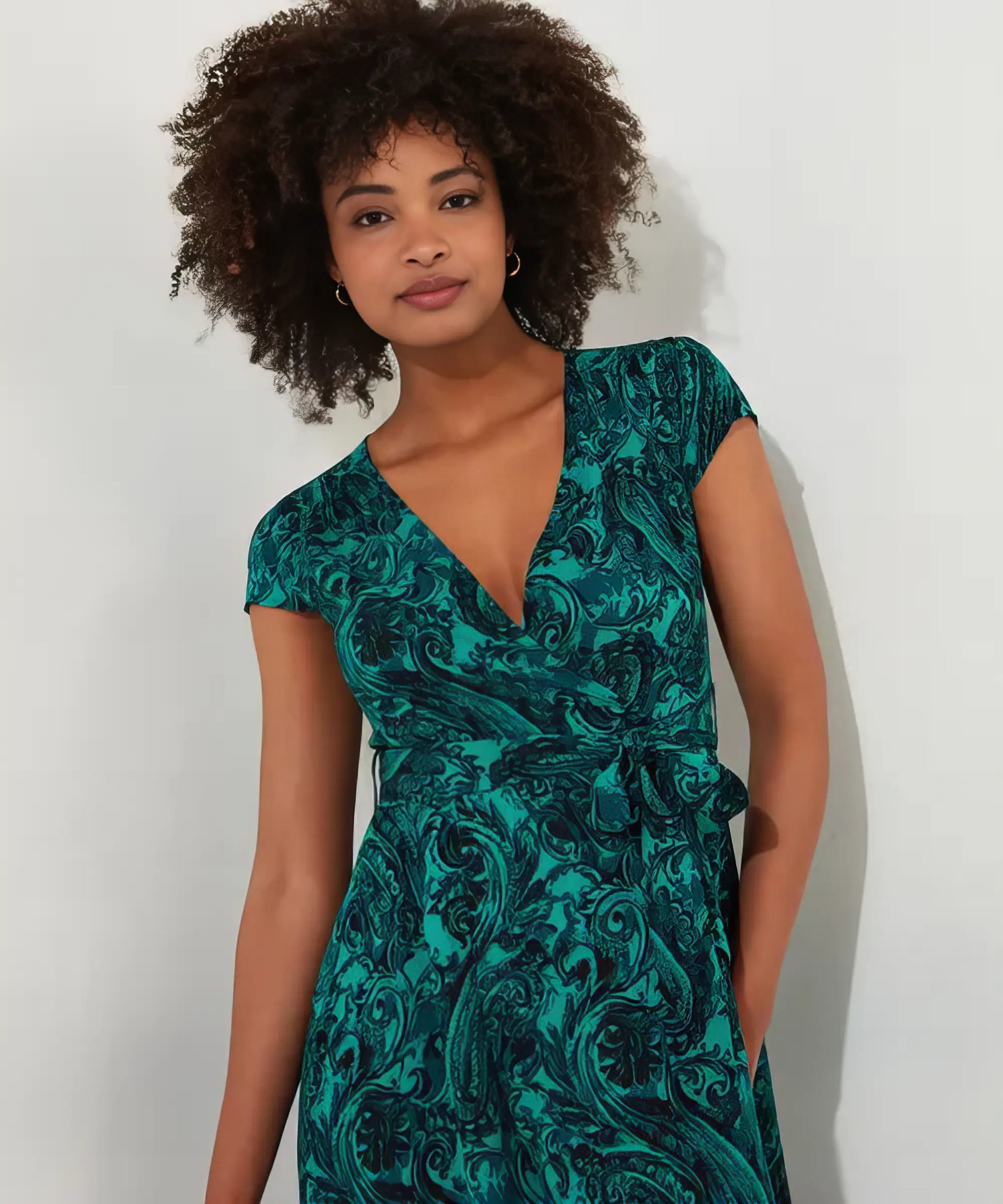 Perfect Paisley Dress | Green | Joe Browns