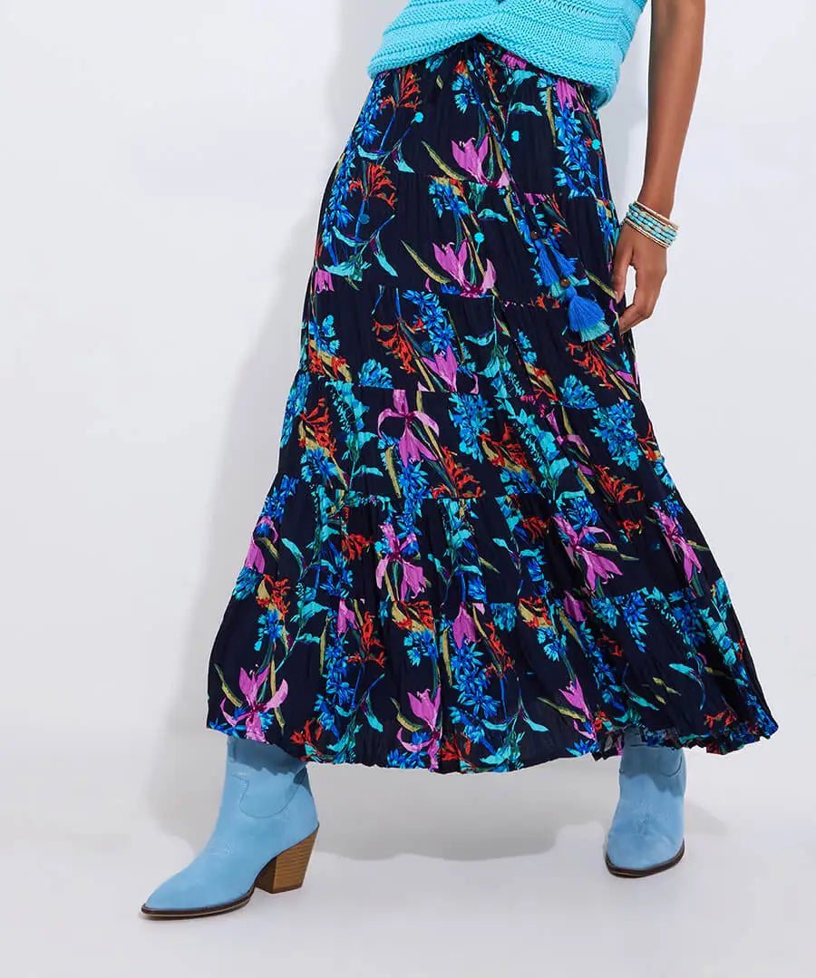Summer Solstice Crinkle Maxi Skirt
