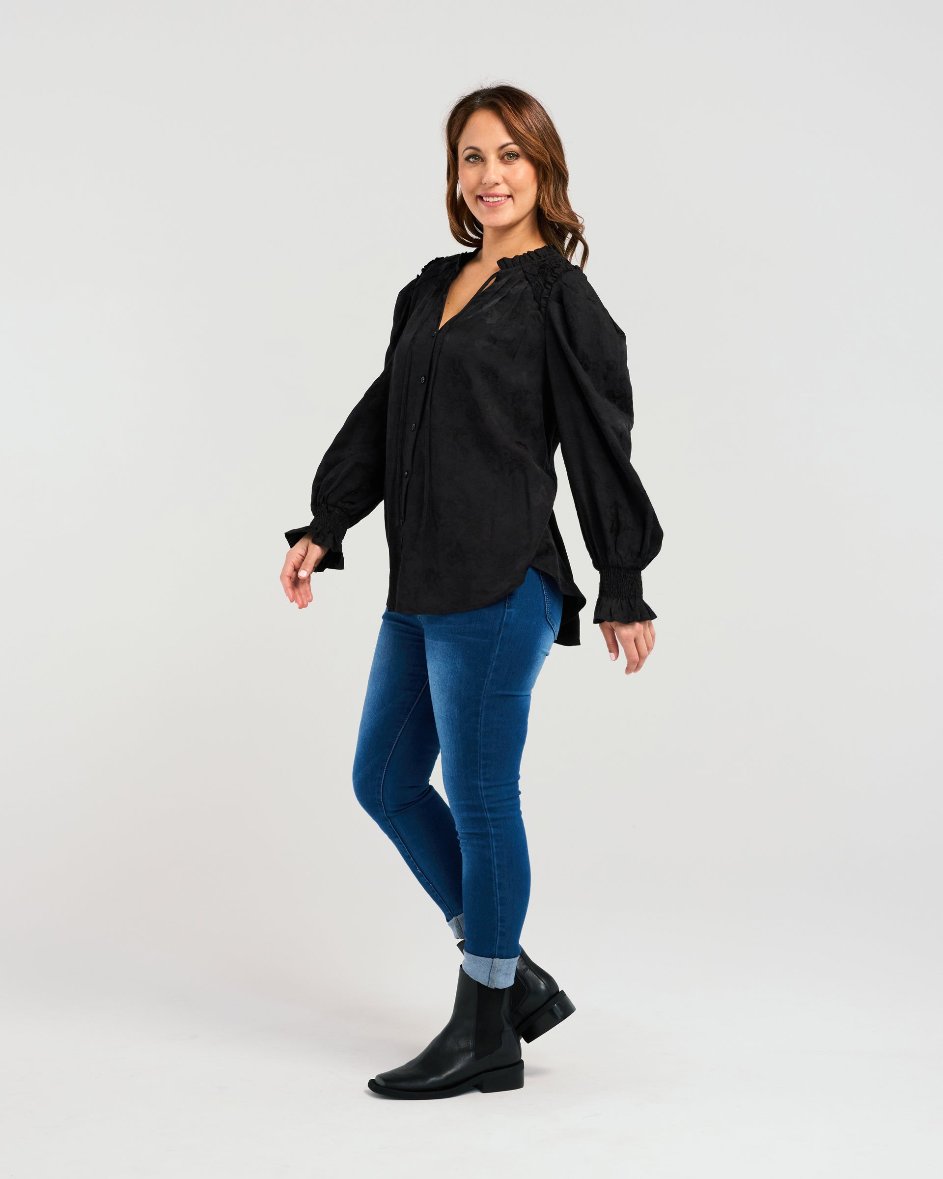 Elodie Blouse | Black | Zafina