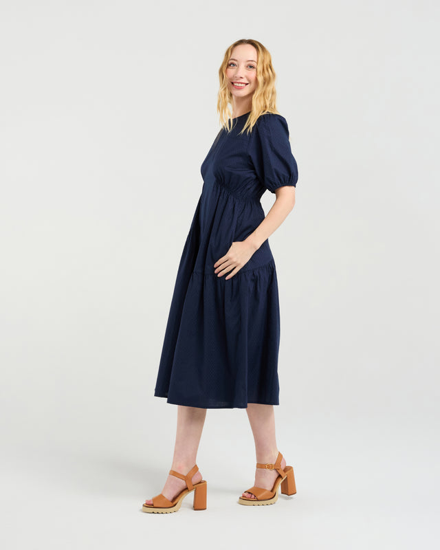 Victoria Dress | Navy | Zafina