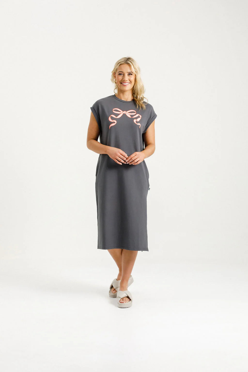 Adele Dress | Homelee | Graphite