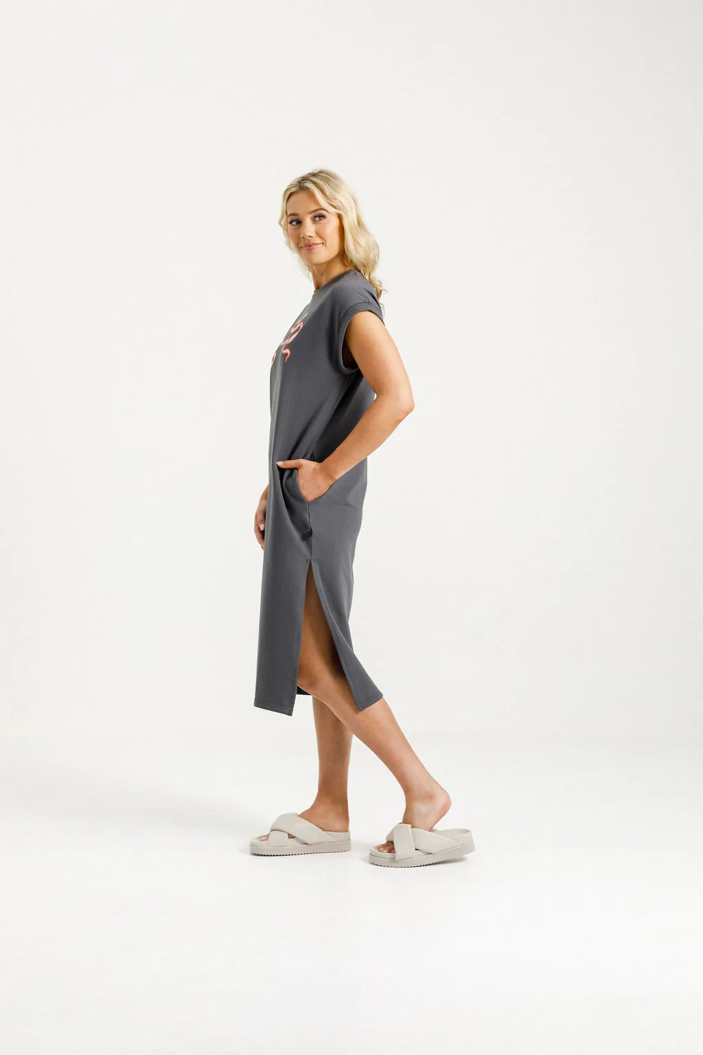 Adele Dress | Homelee | Graphite