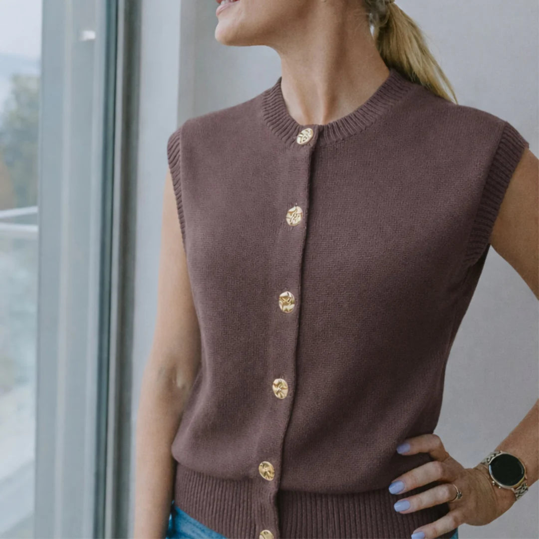 Chloe Knit Vest | Moke