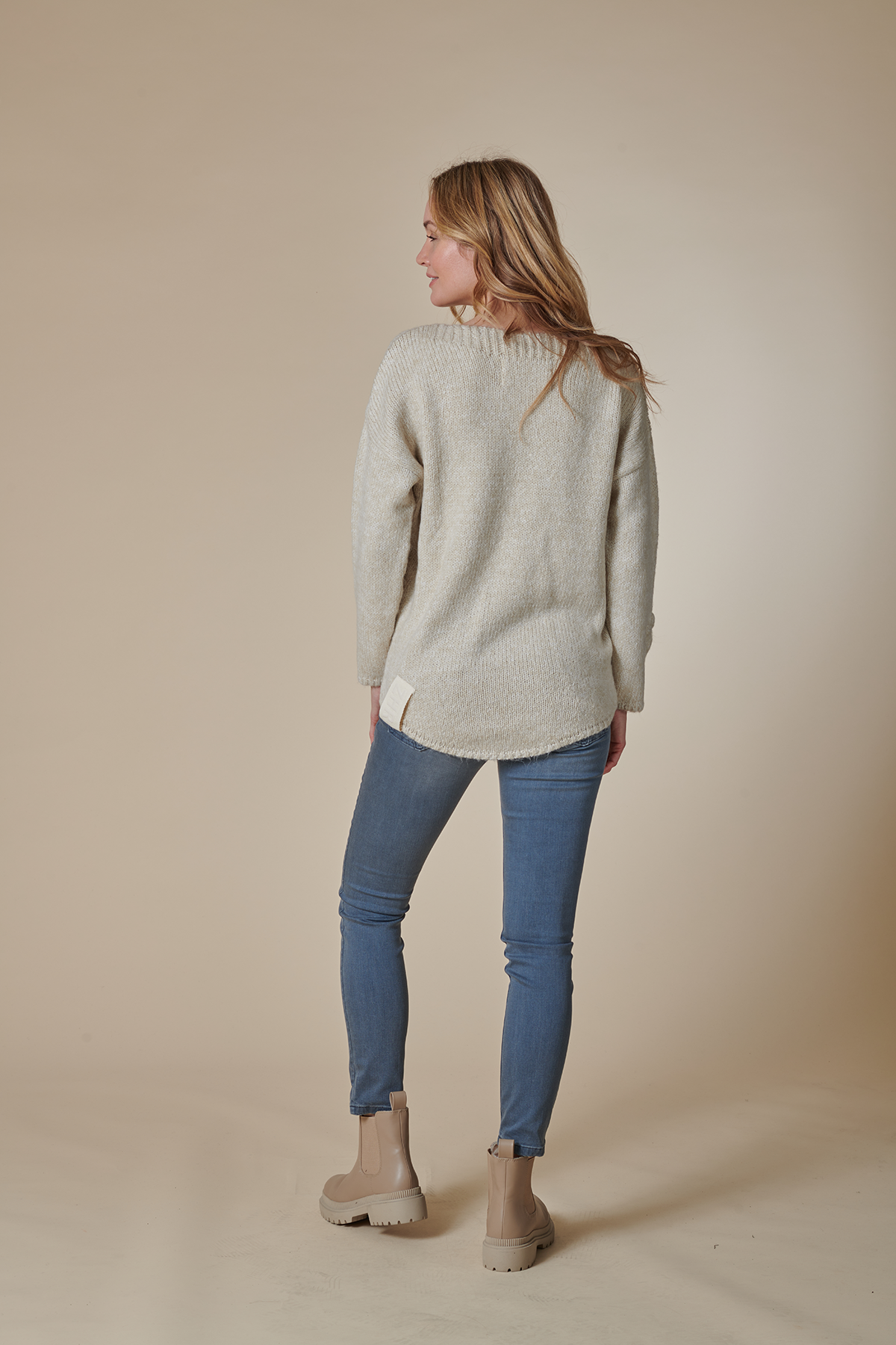 Nina Flower Knit | Fog | Zhrill