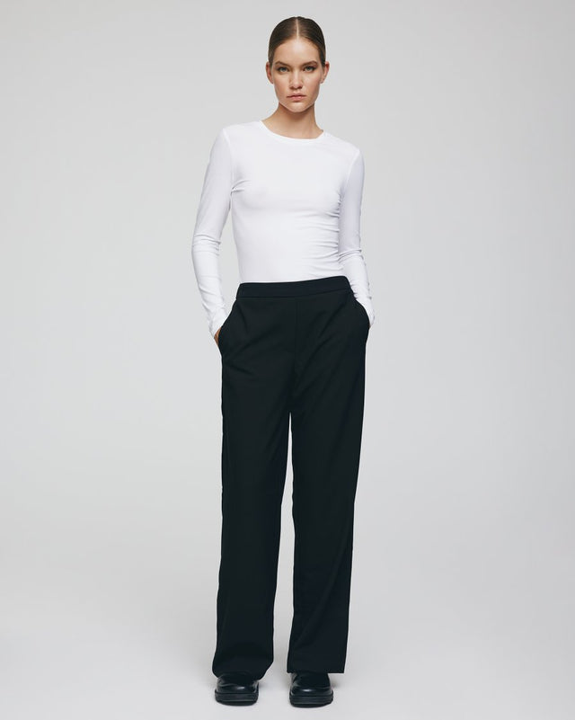 Chana Straight Pant | Black