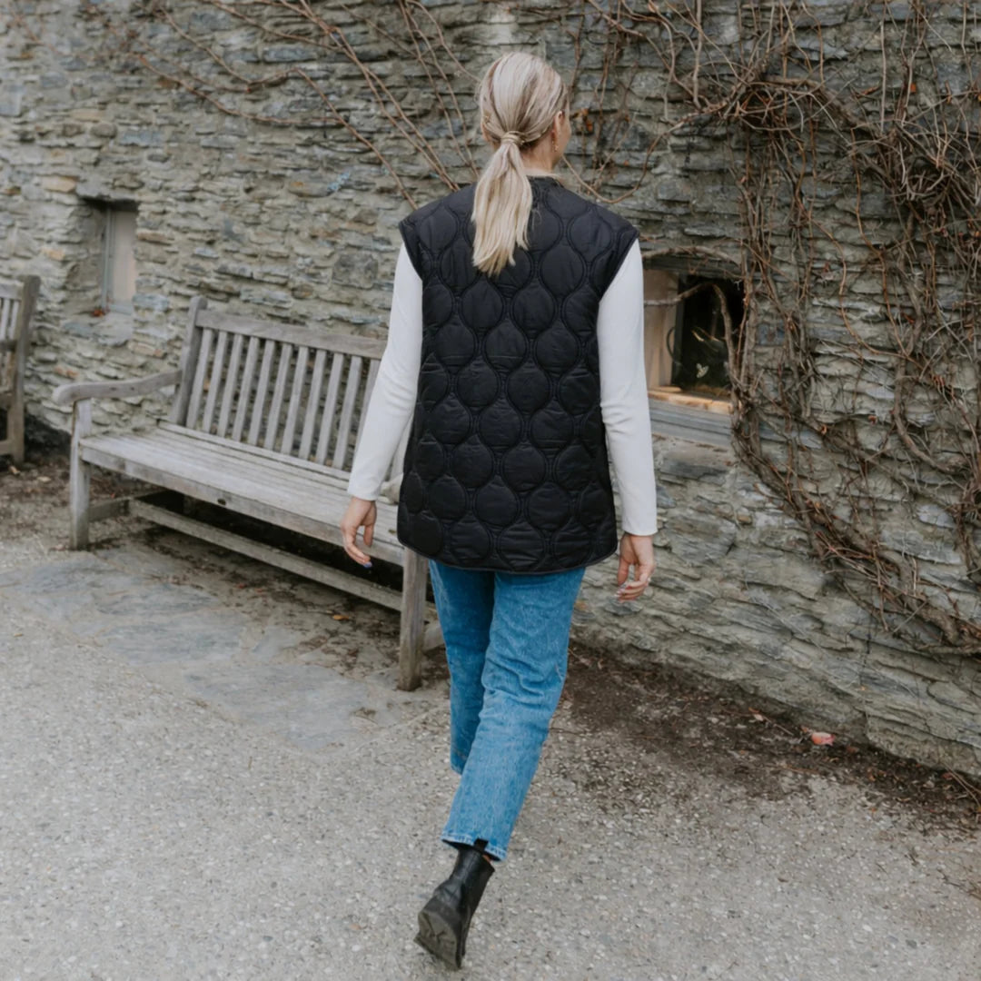 Neve Quilted Vest | Moke