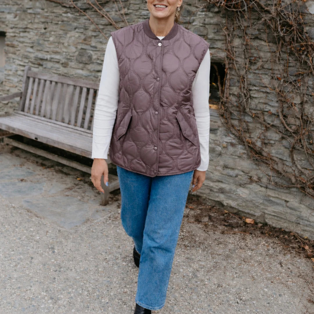 Neve Quilted Vest | Moke