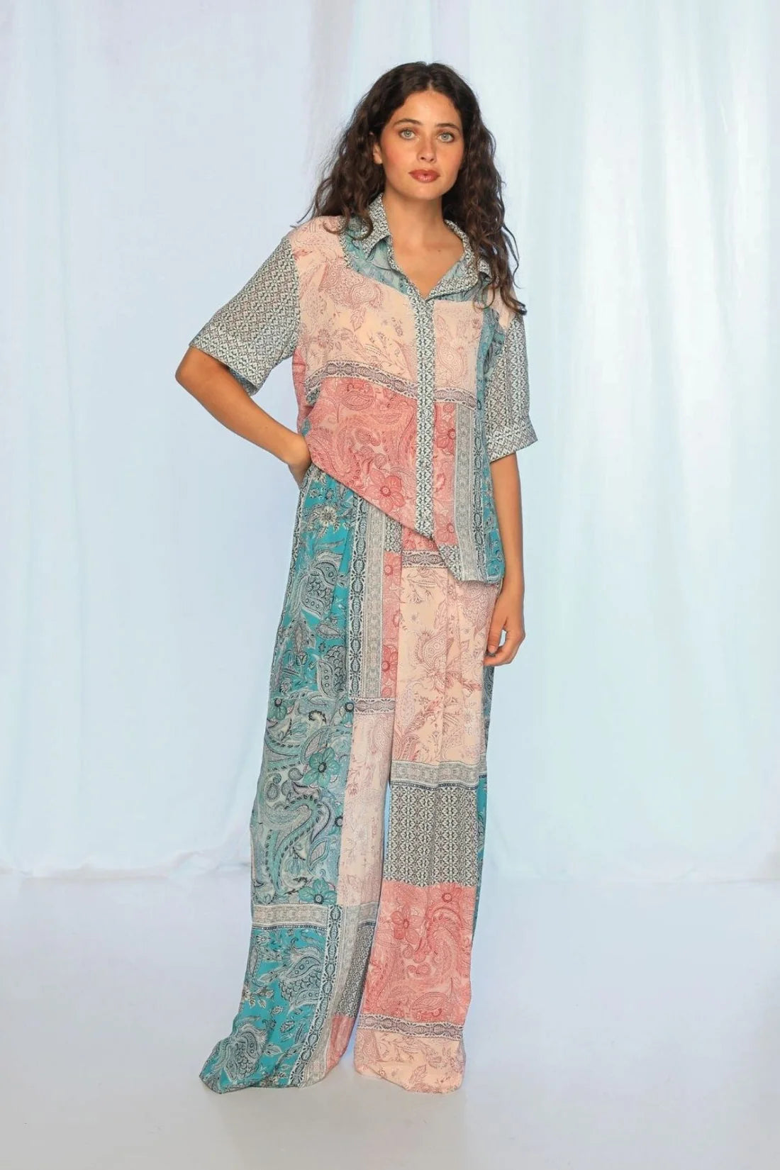 Monica Shirt | Paisley | Kachel